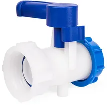 Bradas IBC Klappenventil S60x6 Innengewinde & Außengewinde IBCS60F-BTVS60M