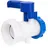 Bradas IBC Klappenventil S60x6 Innengewinde & Außengewinde IBCS60F-BTVS60M