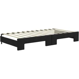 vidaXL Tagesbett 100 x 200 cm Schwarz