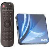 RUPA Android TV Box, 2024 Neueste 4K TV Box 11.0 RAM 2GB ROM 16GB RK3318 Quad-Core CPU WiFi 2.4/5.8Ghz BT4.0 3D 4K 1080P10/100M Ethernet HD2.0 Smart TV Box