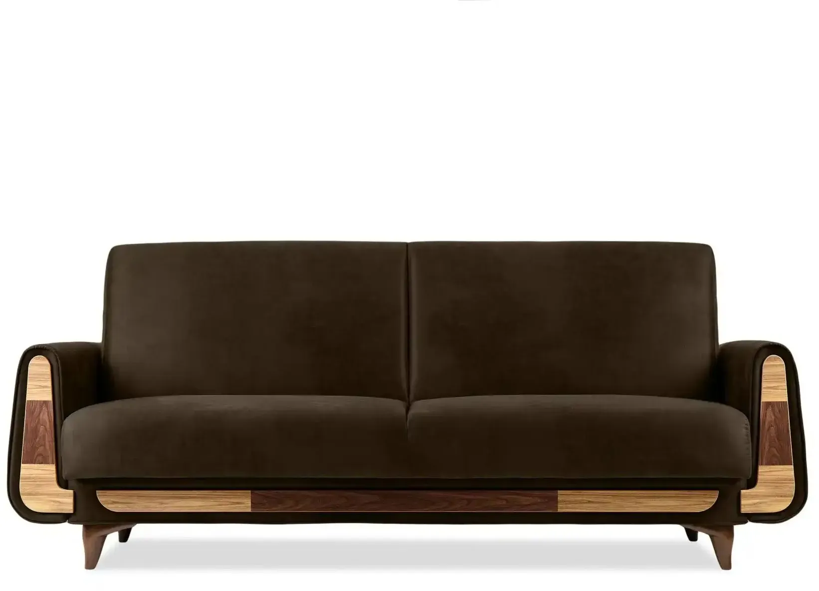 KONSIMO Einzelsofa  Gustavo II , braun , Maße (cm): B: 230 H: 98