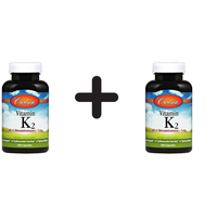 (360 g, 436,85 EUR/1Kg) 2 x (Carlson Labs Vitamin K2 MK-4, 5mg - 180 caps)