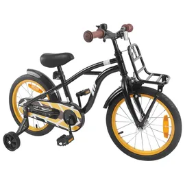 vidaXL Kinderfahrrad 16 Zoll schwarz