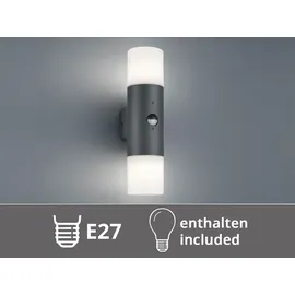 meine wunschleuchte Außenwandleuchte schwarz 33,0 cm inkl. Bewegungsmelder
