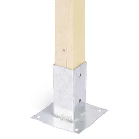 GAH Alberts Zaunpfosten 61 x 61 mm Silber/Stahl