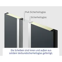 EcoStar Haustür ISOPRO Secur IPS 780S RC2 weißaluminium 110 x 210 cm