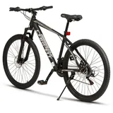 ZREE Mountainbike Bergsteiger Makalu 26 Zoll Mountainbike Aluminium geeignet ab 150 cm, 21 Gang Shimano TZ Schaltwerk, Kettenschaltung, (Scheibenbremse, Shimano 21 Gang-Schaltung, 1-tlg., Hardtail, Jungen-Fahrrad & Herren-Fahrrad), MTB Fahrrad für Mädchen Jungen Herren und Damen.