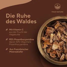 True Nature True Nature® Pinienrindenextrakt Kapseln mit Vitamin C - Vegan & Made in Germany 180 St