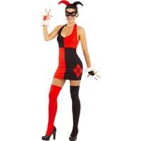 Funidelia | Harley Quinn Kleid 100% OFFIZIELLE für Damen Größe L Superhelden, DC Comics, Suicide Squad, Bösewicht, Zubehör für Kostüm - Lustige Kostüme für deine Partys