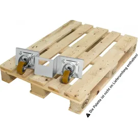 Kongamek Palettenroller verzinkt mit 2000kg Tragkraft für Euro-Paletten 1200x800mm