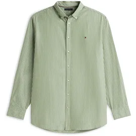 Tommy Hilfiger Big & Tall Langarmhemd gestreift grün 4XL