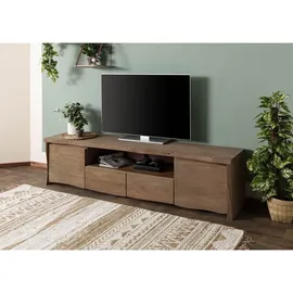 MASSIVMOEBEL24.DE Mango TV-Lowboard 200x45x50 cm Braun Massivholz