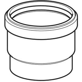 Geberit PE Steckmuffe mit Lippendichtung 56 mm Schwarz
