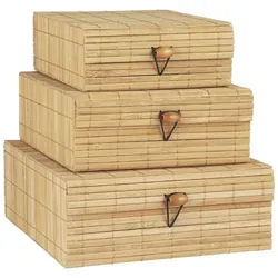 IB Laursen Schachtelsatz Bambus im 3er Set, 3er Set