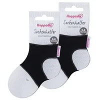 Hoppediz Babysocken Sockenhalter in 2-er Set schwarz | Gr.: