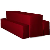 TexDeko Biertischhusse Premium Rot 220 x 50 cm