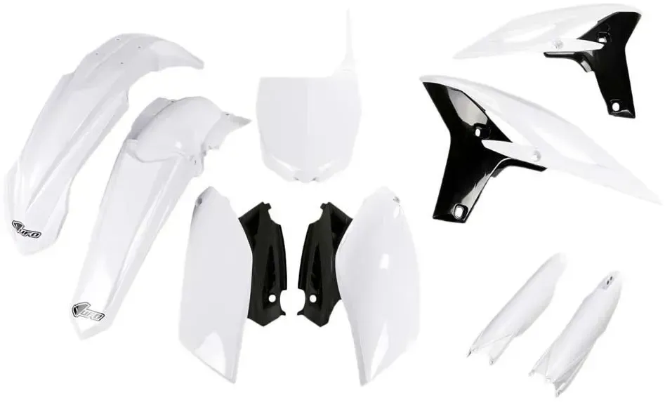 Ufo Yamaha Yzf 250 2010-2010 Yakit308f-046 Fork Protectors & Plastikbausatz - White - One Size