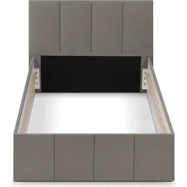 Halmon Schlafkomfort Betten Polsterbett Grau, Holz, 120x200 cm, Schlafzimmer, Betten, Polsterbetten