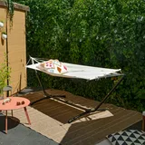 AMANKA Outdoor Hängematte mit Gestell - 310cm Hängemattengestell 190x80 Stabhängematte