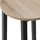 Tectake Barhocker Keynes 31 x 31 x 72,5 cm Eiche