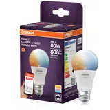 Osram SMART standard 806lm 9W/827-865 (60W) frosted E27, ZigBee