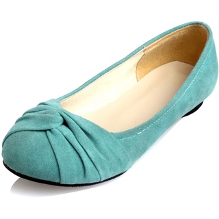 MJIASIAWA Damen Leisure Flats Closed Toe Ohne Verschluss Buro Arbeit Dolly Schuhe Ballerinas Ballet Mocasions Komfort Walking Loafers Blau Gr 41 EU/43 Asiatisch - 41 EU