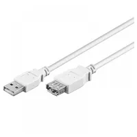 goobay 96196 Hi-Speed Verlängerungskabel für Geräte mit USB-Anschluss / Kupfer (CU) Innenleiter / Datenübertragung 480Mbit/s / Doppelt geschirmt / 0,3m