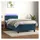 vidaXL Boxspringbett 100 x 200 cm Dunkelblau