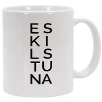 NORDIC WORDS Tasse Stadt ESKILSTUNA weiß