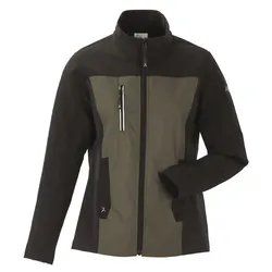Damen Stretch-Hybridjacke "Norit" - 36 - oliv/schwarz