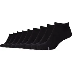 Sneakersocken Damen 9er Pack SCHWARZ|SCHWARZ 39/42