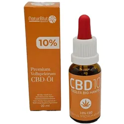 NaturBlut Premium BIO CBD Öl 10% - Mit Hanf aus den Kitzbüheler Alpen 20 ml