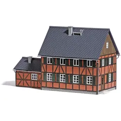 Wohnhaus mit Anbau Bausatz Modell von Busch 1:87