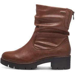 Winterstiefelette, Blockabsatz, Winterboots mit Falten am slouchy Schaft, Gr. 38, braun, , 93483614-38