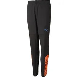 PUMA Kinder Sporthose individualCUP Training Pants, PUMA BLACK-ULTRA ORANGE, 176