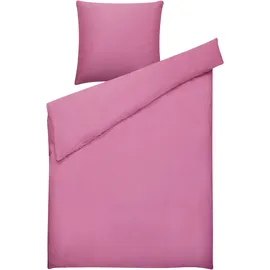 Beliani Harmonridge Unifarben Rosa 135 x 200 cm + 80 x 80 cm