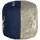 WOMO-DESIGN Sitzpouf Jacksonville Baumwolle 35 x 43 x 35 cm Blau