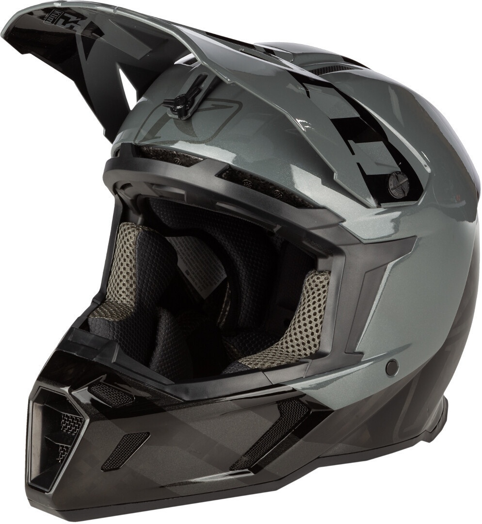 Klim F5 Koroyd Ascent Carbon Motocross Helm, schwarz-grau, Größe S