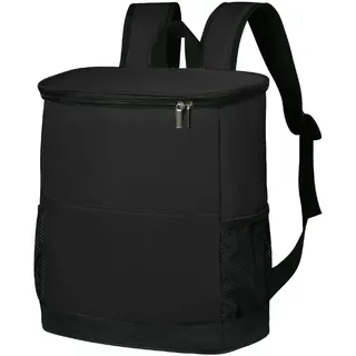 Kühl Rucksack Thermo Rucksack Picknicktasche Kühlrucksack Kühltasche Picknicktasche Picknick Rucksack Isoliert Cooler Bag Männer Frauen für Strand/Picknick/Camping/BBQ/Wandern (Black, One Size)