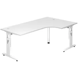 Hammerbacher Winkelschreibtisch 200 x 120 cm Weiß