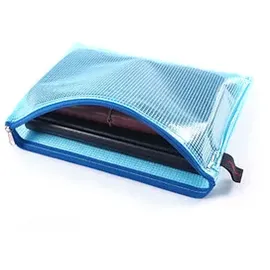 FolderSys Reißverschlussbeutel blau 0,15 mm,