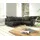 DeLife Ecksofa Clovis Schwarz modular Armlehne Ottomane Rechts, Design Ecksofas, Couch Loft, Modulsofa, modular
