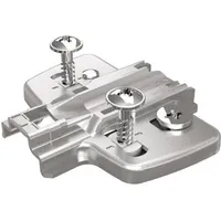 Hettich Möbel-Montageplatte Distanz 10mm 9133536, vernickelt