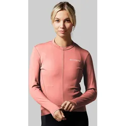 Thermo Fleece Damen Radjacke Langarm Fahrradbekleidung rosa M