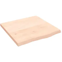vidaXL Waschtischplatte 60x60x(2-4) cm Massivholz Unbehandelt