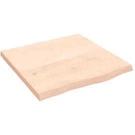 vidaXL Waschtischplatte 60x60x(2-4) cm Massivholz Unbehandelt