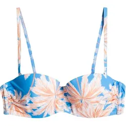 ROXY Damen Bikinioberteil PT LOVE J, AZURE BLUE PALM ISLAND, XS