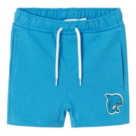 name it - Sweat-Shorts NMMDIKE Sharky in swedish blue, Gr.98,