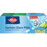 ALBAL - 15 Beutel für Crushed Ice – einfaches Herauslösen – leicht zu befüllen – enthält recycelte Ressourcen