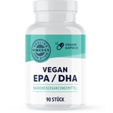 Vimergy Vegan EPA DHA (30 Einnahmen) – Omega 3 Algenöl Kapseln – EPA DHA – Omega 3 Algenöl – Omega 3 Vegan EPA DHA Softgel ohne Gelatine – Gentechnik & Glutenfrei, Koscher (90 Stück)